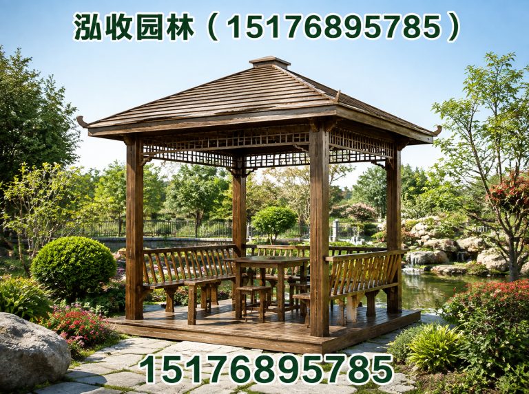 荆门防腐木凉亭展示图